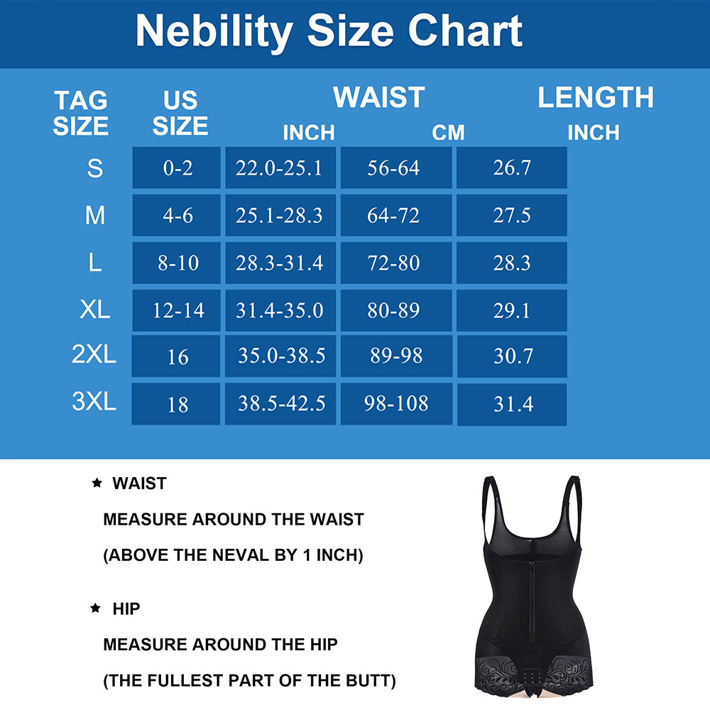 Nebility Open Bust Shapewear For Women Tummy Control