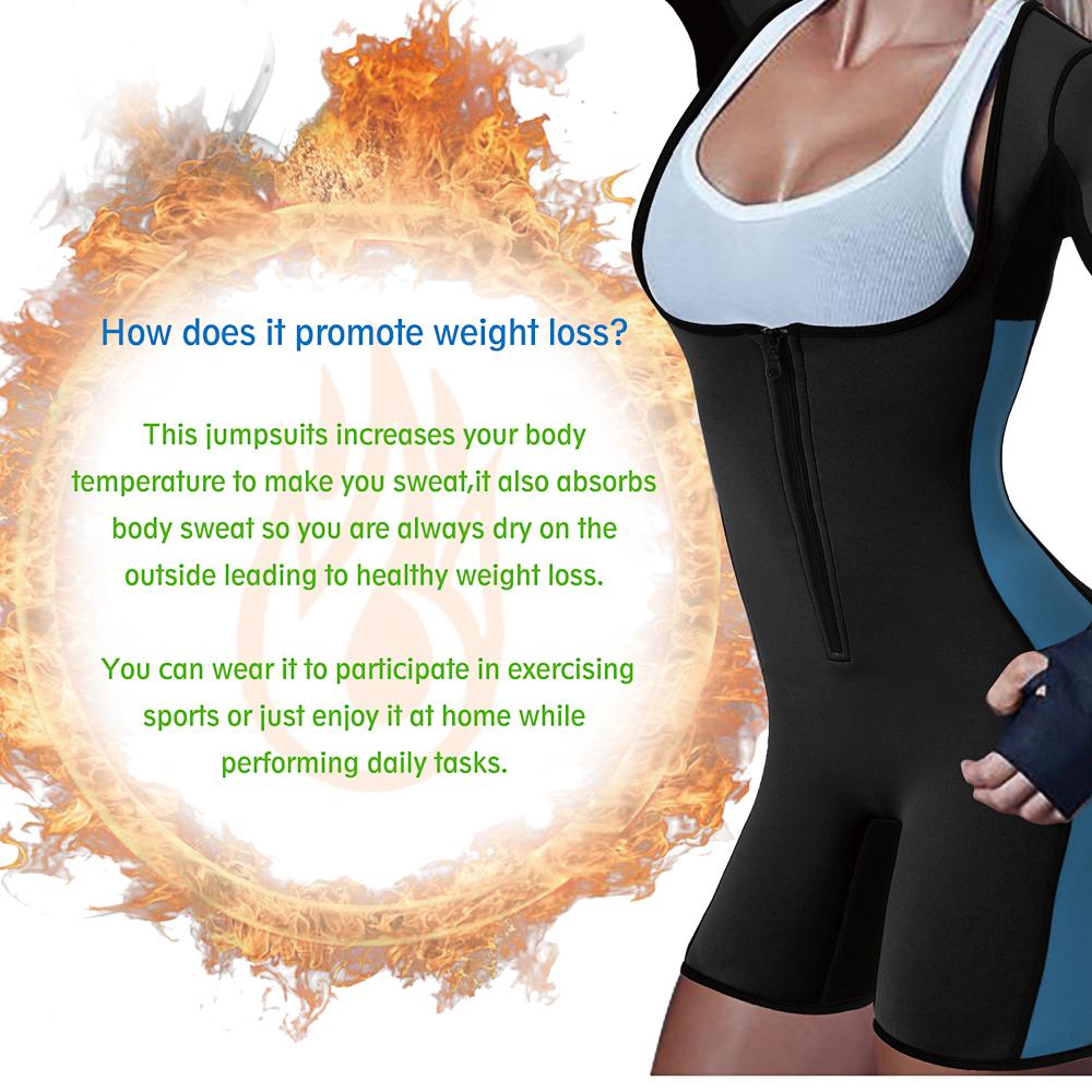 Women's Full Body Shaper Sport Sweat Neoprene Bodysuit
