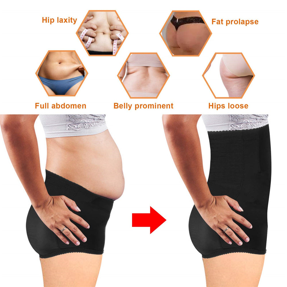 Nebility Women High Waist Tummy Control Body Shaper Panties