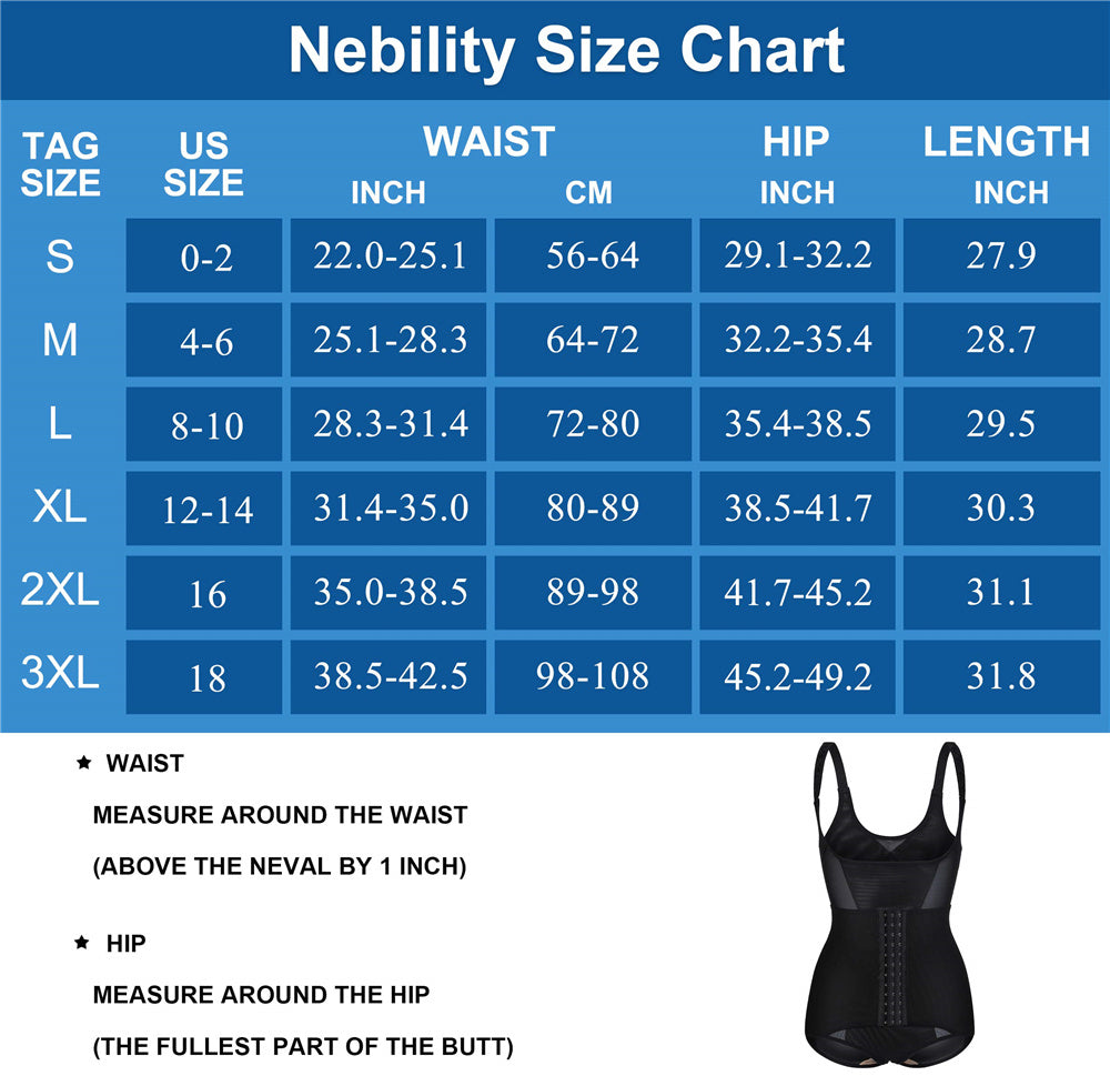 Nebility Women U Shape Mesh Waist Trainer Bodysuit with Straps